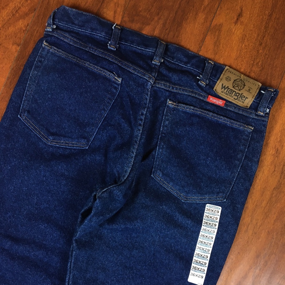 Vintage Wrangler Dark Blue Indigo Denim Jeans 90s